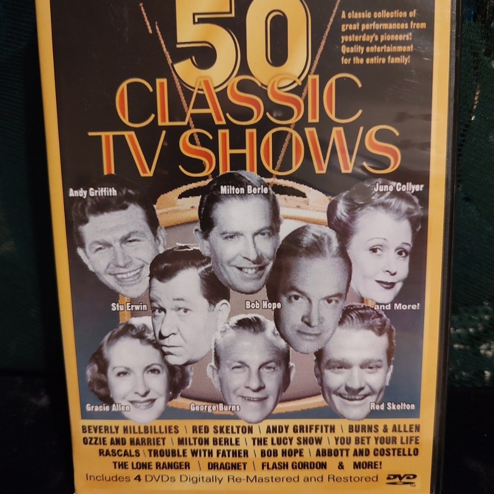 50 Classic TV Shows Includes 4 DVDs Digitally Re-mastered and Restored 2005 USA